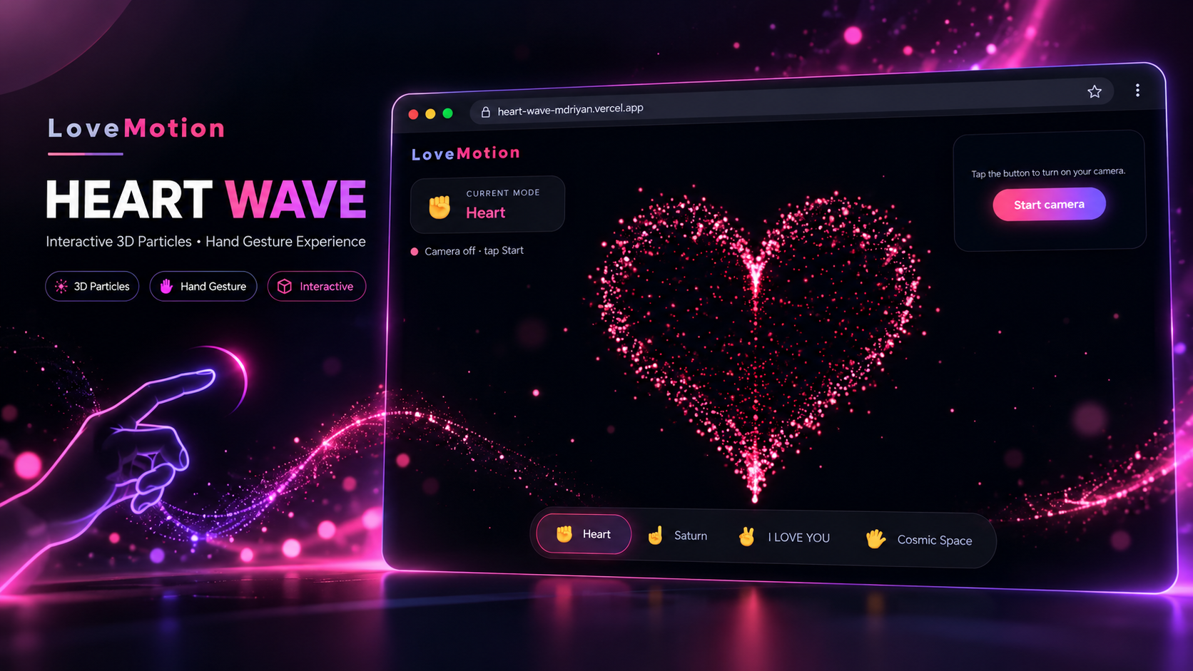 3D Particle Gesture (LoveMotion) preview